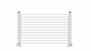 aluminum horizontal fence