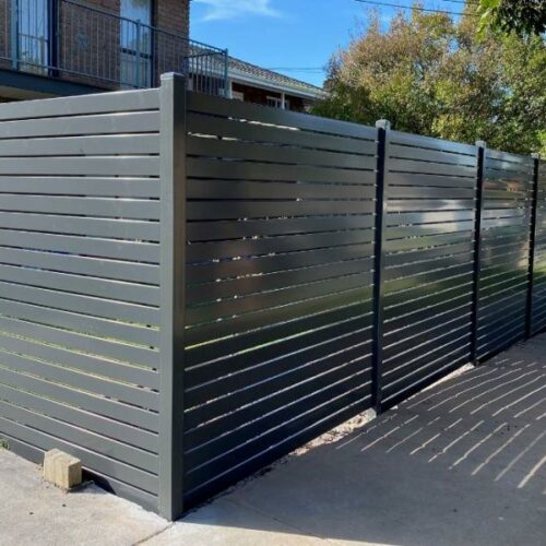 Gallery - Aluminum Horizontal Slat Fence