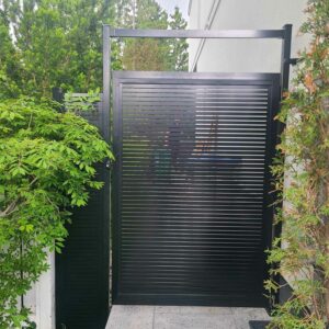 1x1 aluminum horizontal slat fence usa