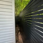 black modern privacy fence usa