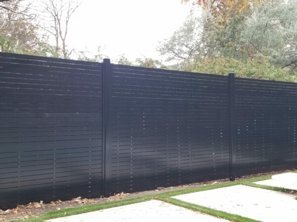 1x1" aluminum horizontal slat fence