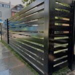 aluminum horizontal slat fence
