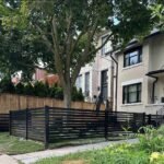 aluminum horizontal slat fence